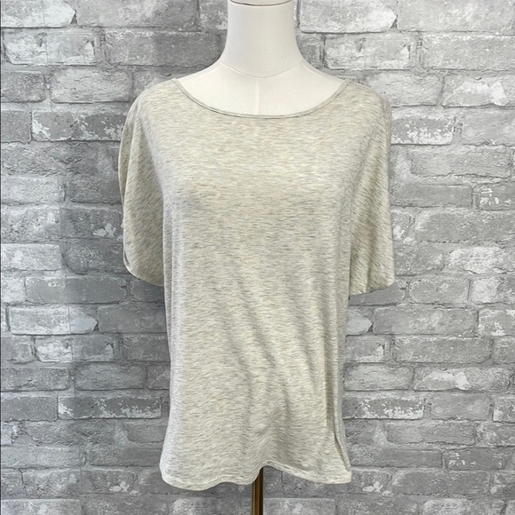 Colette Cream Relaxed Short Sleeve Tee - Picture 1 of 6